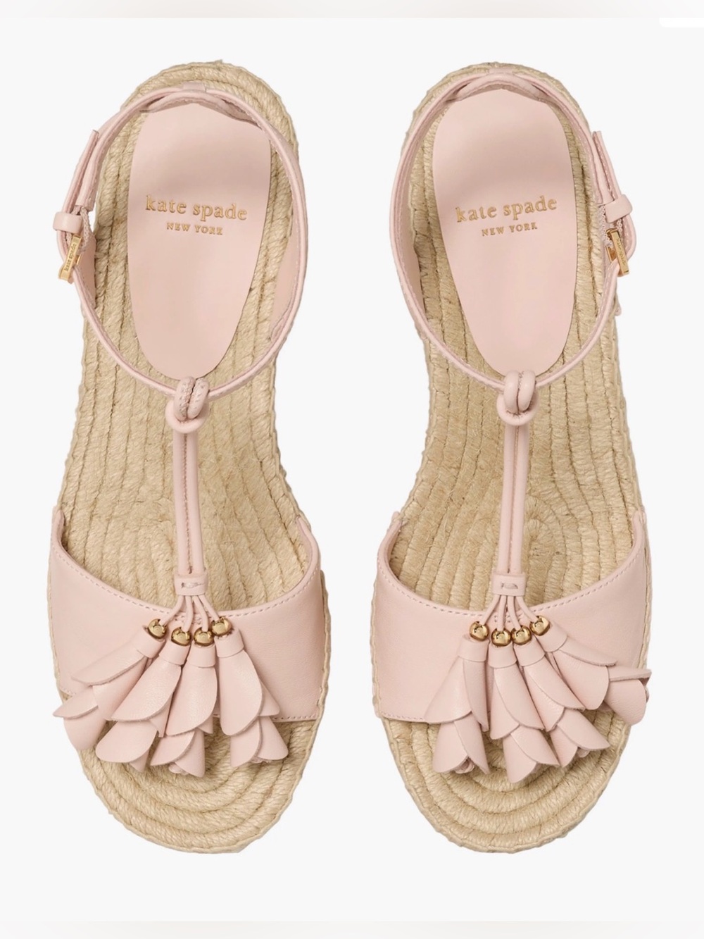 ✅NEW “Kate Spade” Ankle Strap Espadrille Platform Wedge Sandal